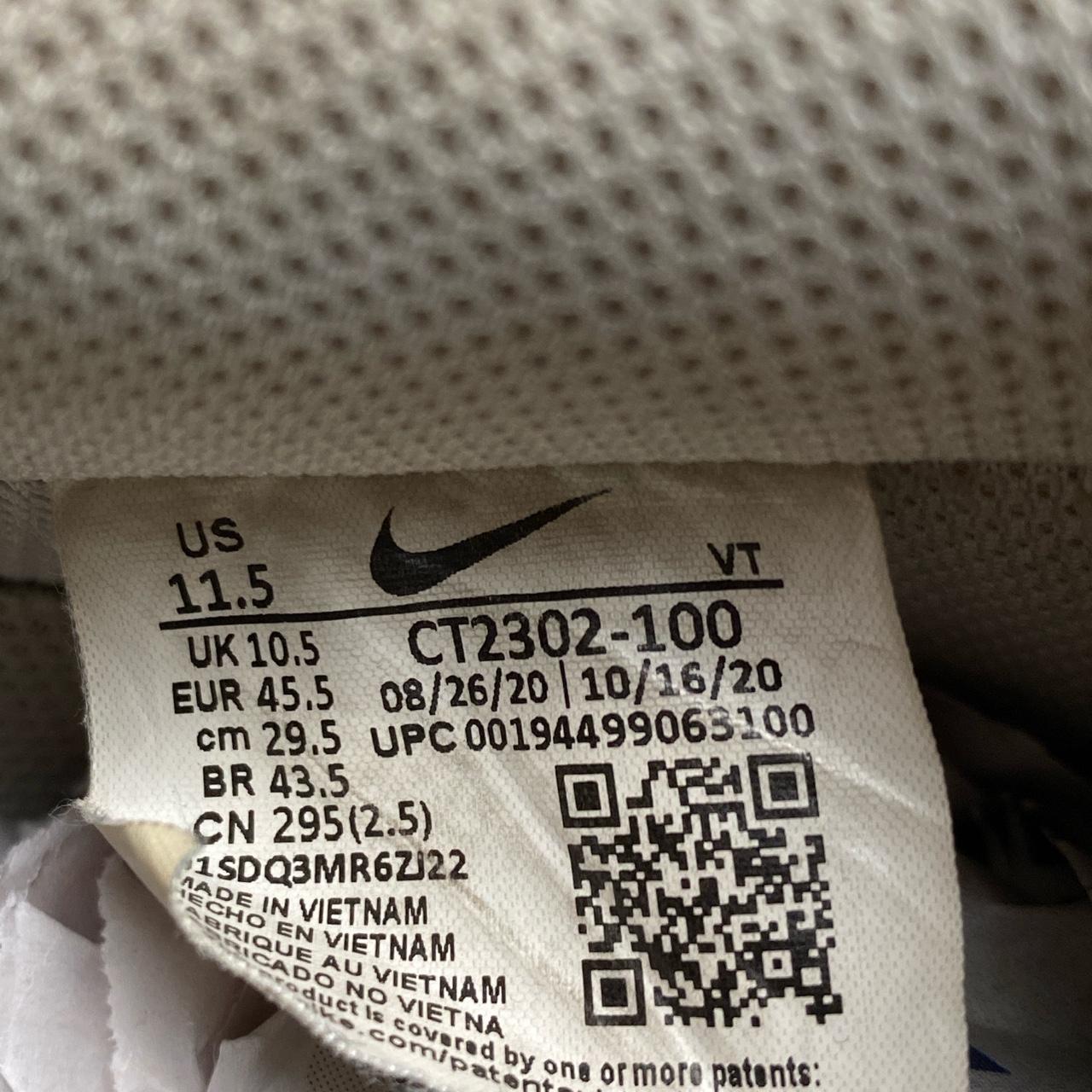 Nike Air Force 1 White and Black (UK 10.5)