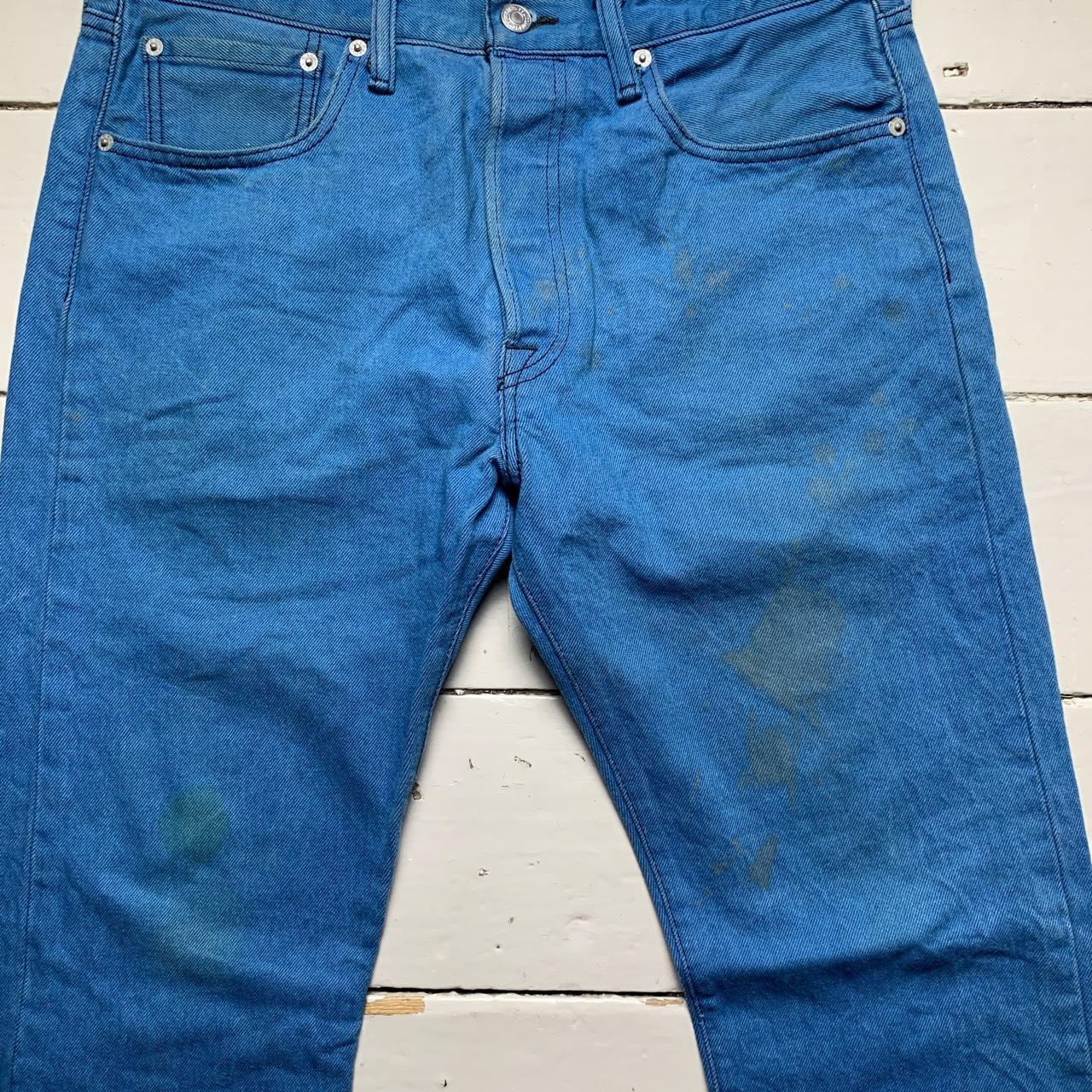 Levis Vintage Blue and Black Stitch 501 Jeans