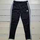 Adidas Black and White Stripe Bottoms