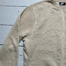 Nike Cream and White Swoosh Jumper
