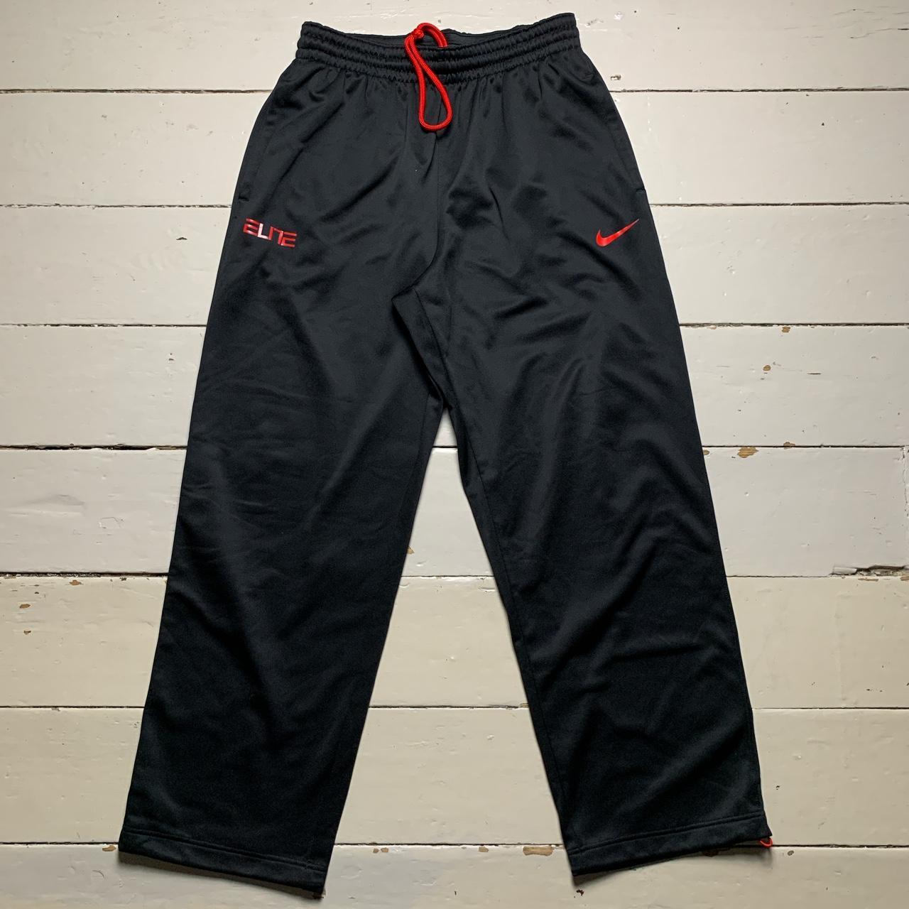 Nike Elite Therma Fit Bottoms Black and Red