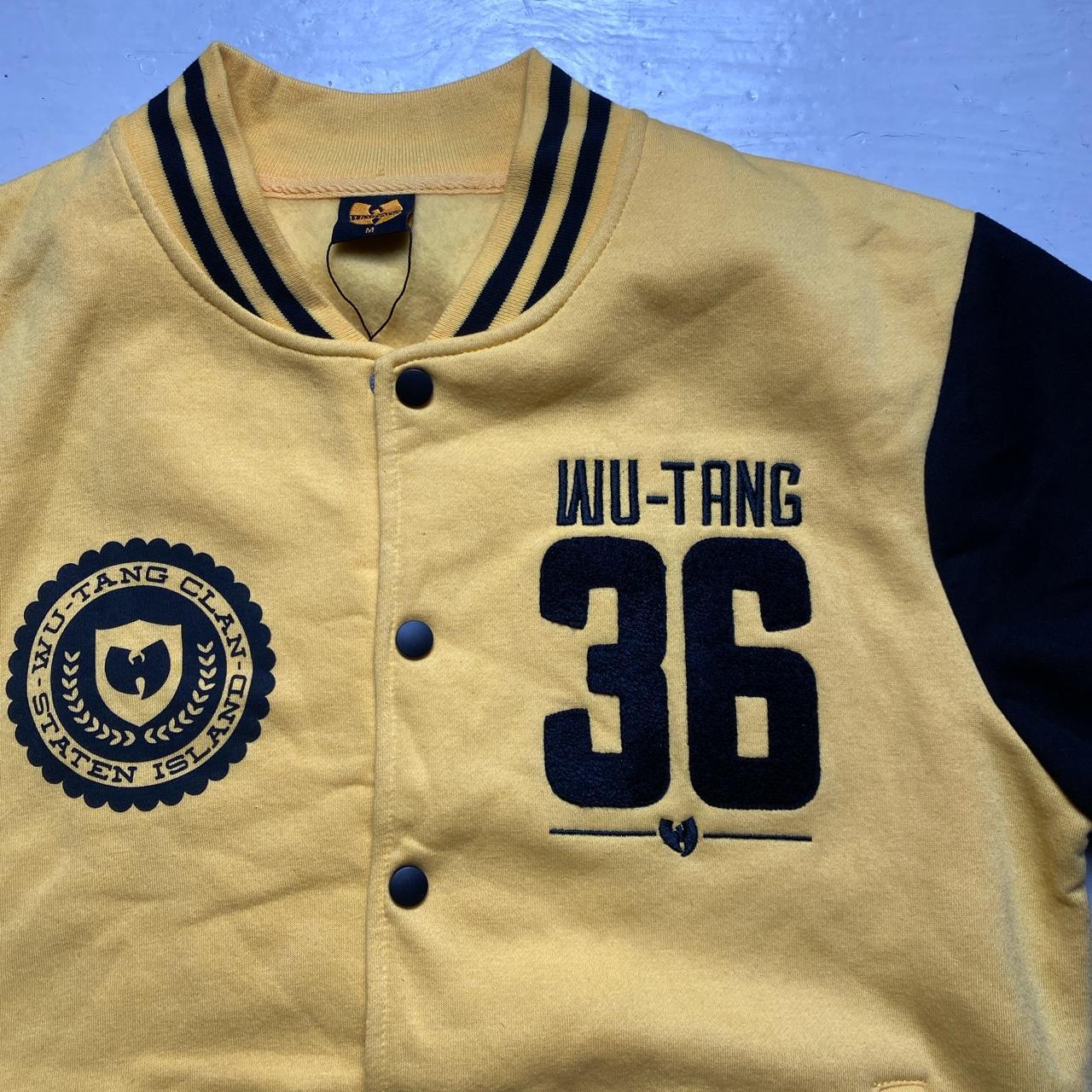 Wu Tang Black and Yellow Vintage Varsity Jacket