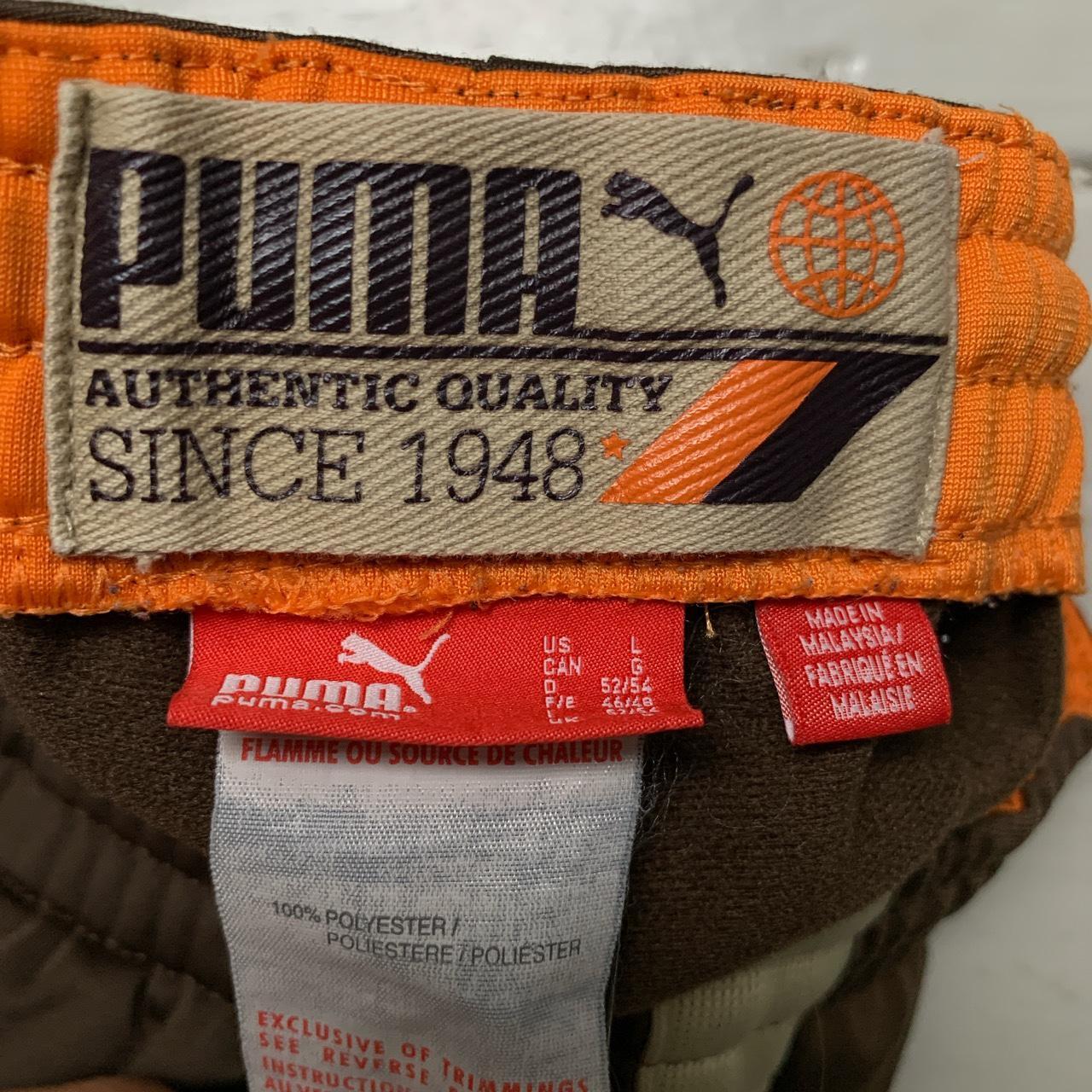 Puma Vintage Brown and Cream Track Pant Joggers