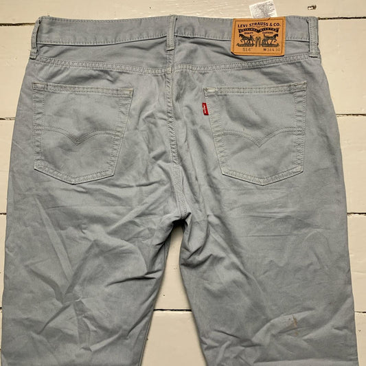 Levis 514 Grey Silver Trouser Jeans