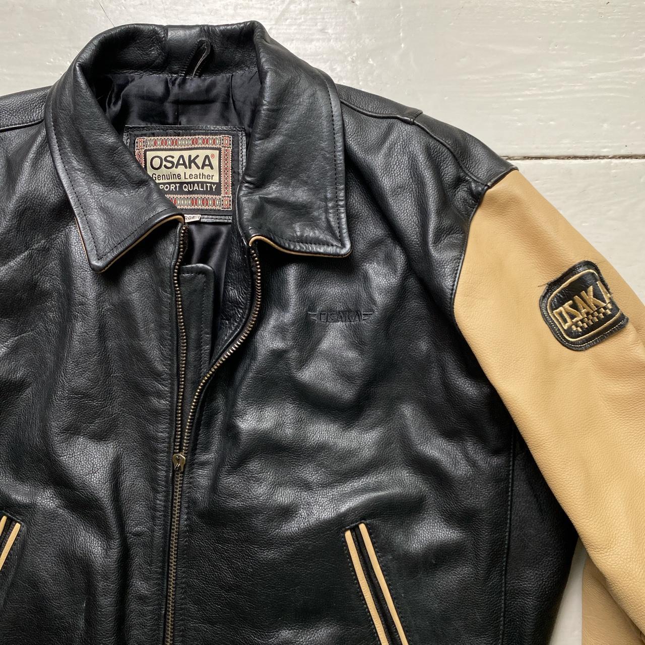 Osaka Champion Red Indian Leather Bomber Jacket