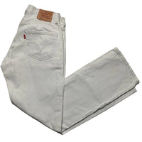 Levis Vintage 501 White Jeans
