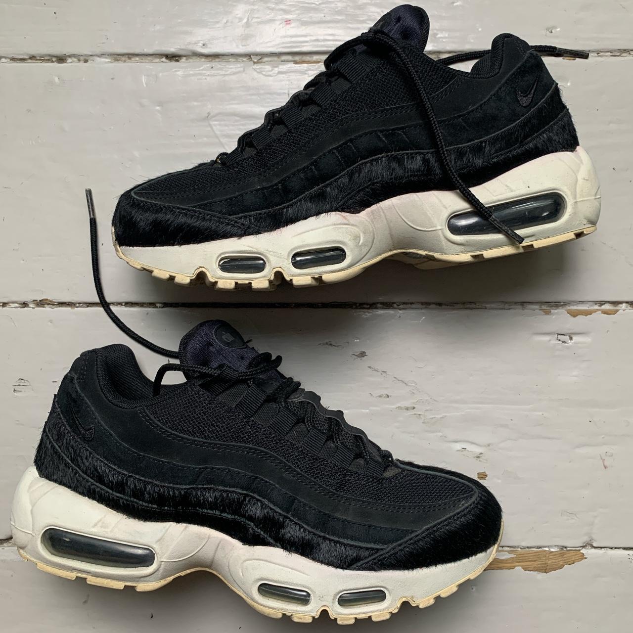 Nike Air Max 95 Black Pony Hair and White