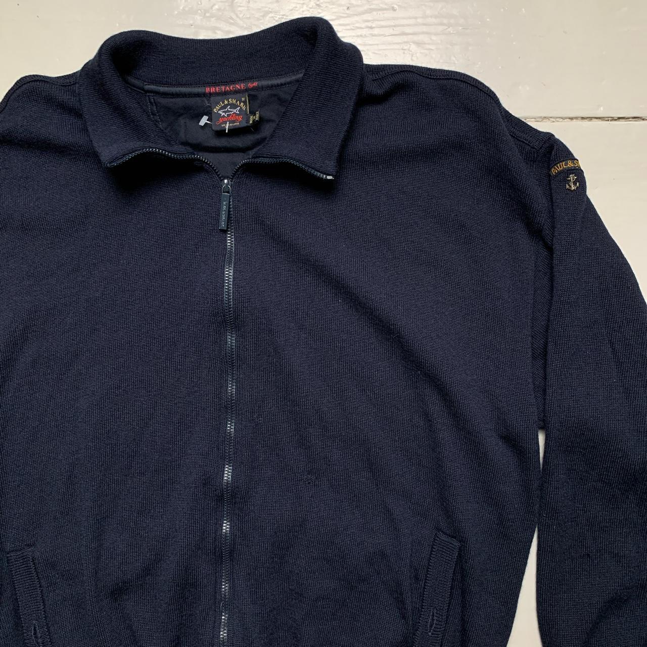 Paul and Shark Zip Jumper Navy