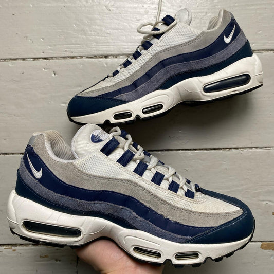Nike Air Max 95 Midnight Navy Grey and White