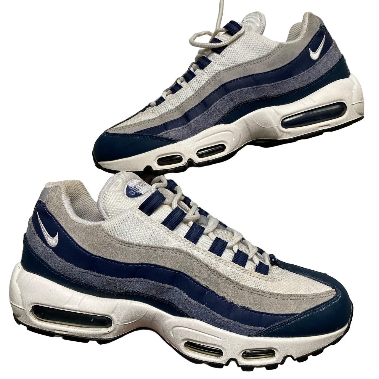 Nike Air Max 95 Midnight Navy Grey and White (UK 8)