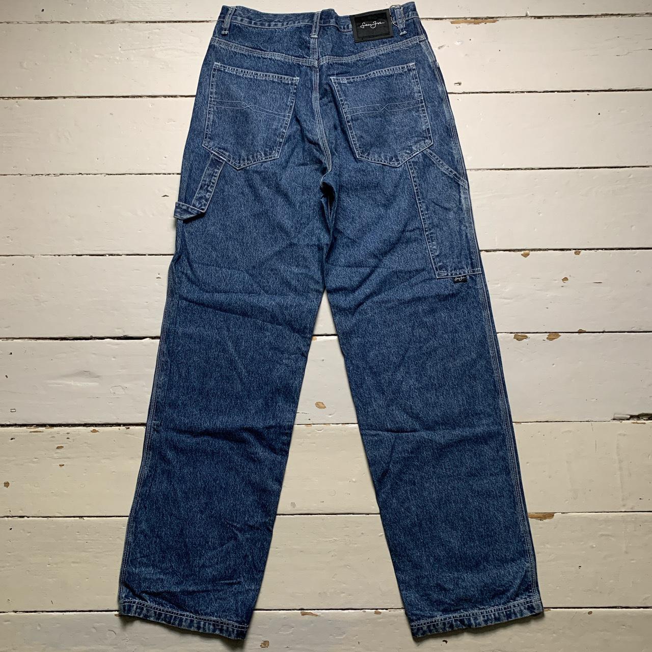 Sean John Vintage Baggy 90’s Cargo Carpenter Jeans Navy and Black