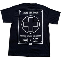 Places Plus Faces Boiler Room 2019 USA Tour T Shirt Black and White (L)