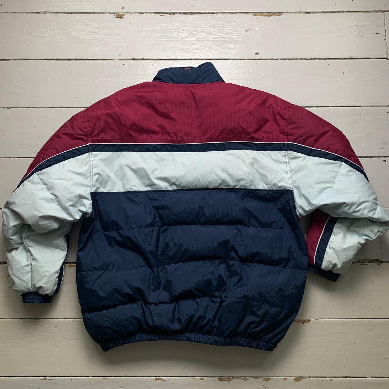 West Ham United Fila Vintage Puffer Jacket Navy Burgundy and White