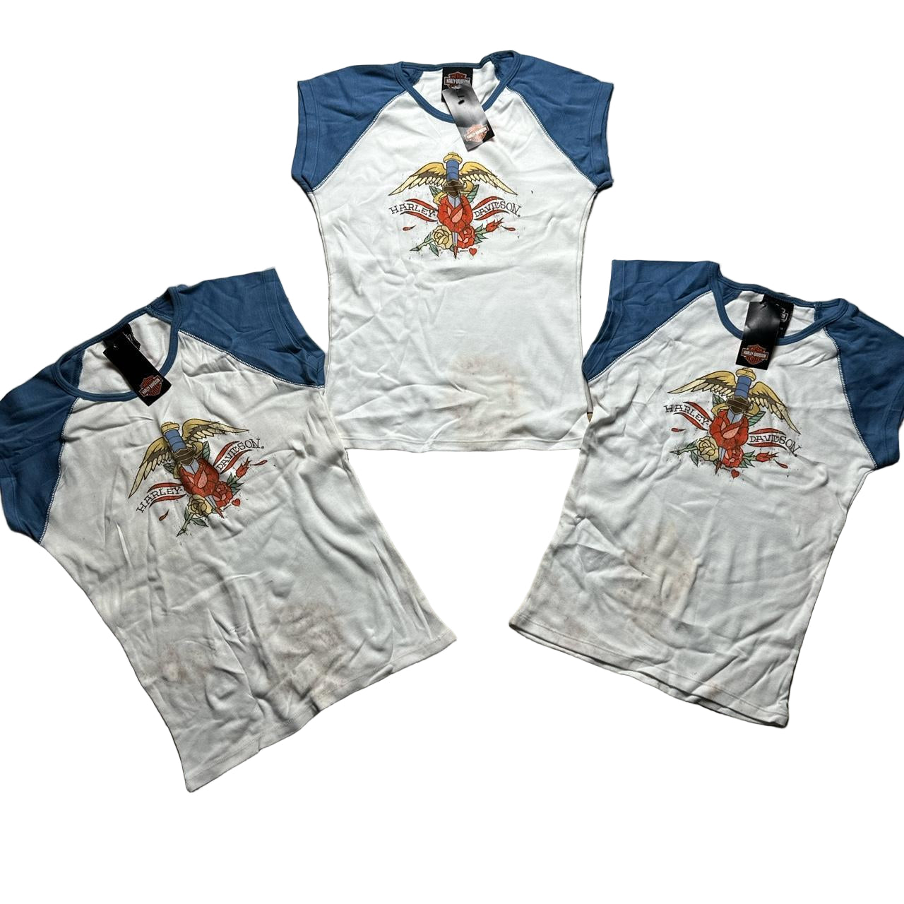 Harley Davidson Vintage Womens Vest T Shirt (S/M)