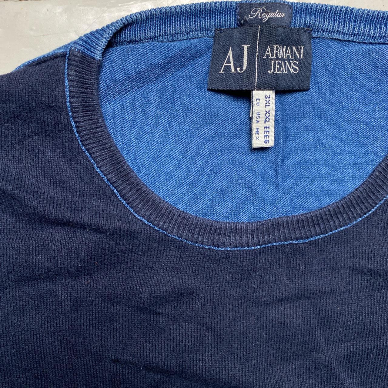 Armani Jeans Navy and Blue Jumper