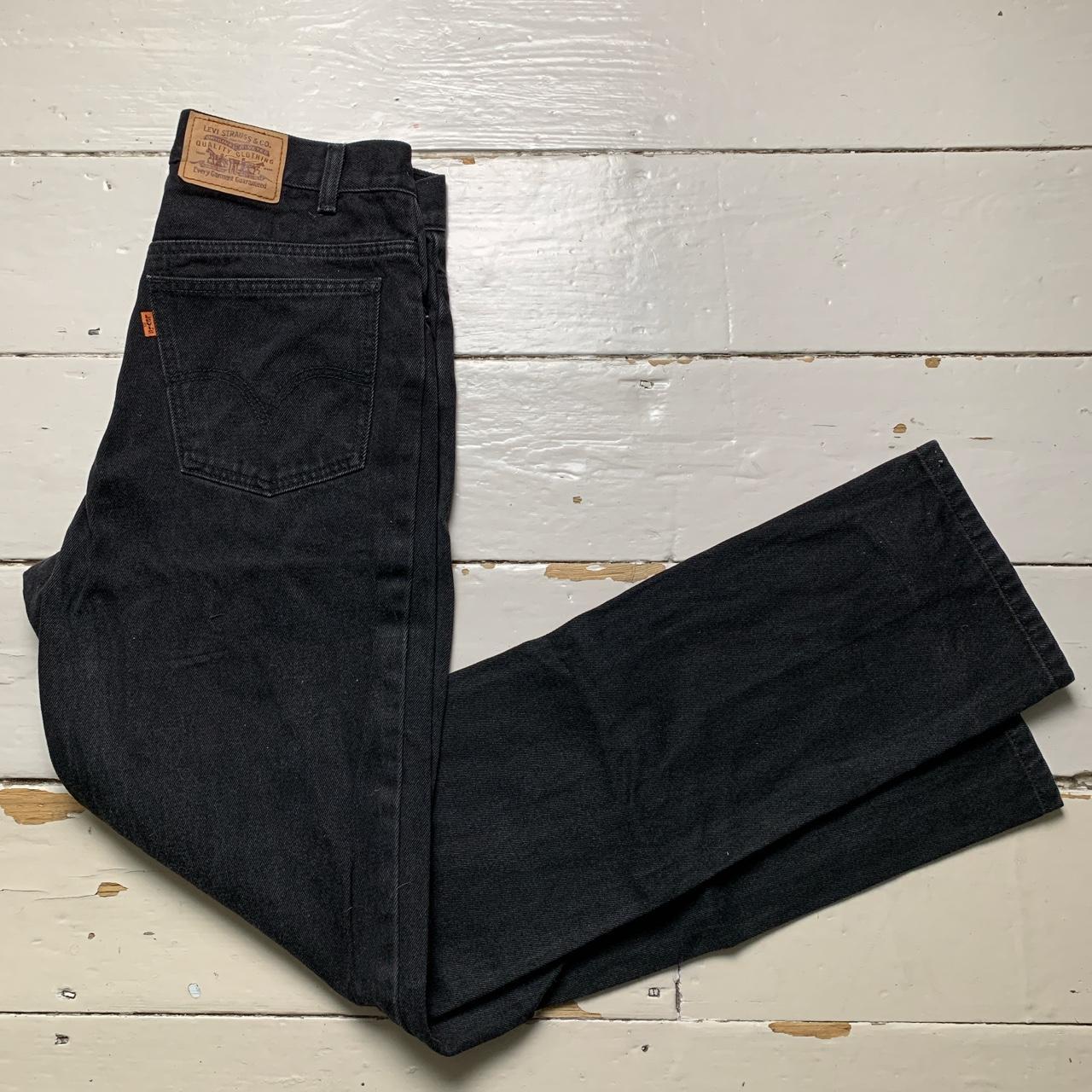 Levis Vintage Orange Tab Black Jeans