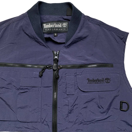 Timberland Performance Vintage Navy and Black Gilet Fisherman body warmer (S)