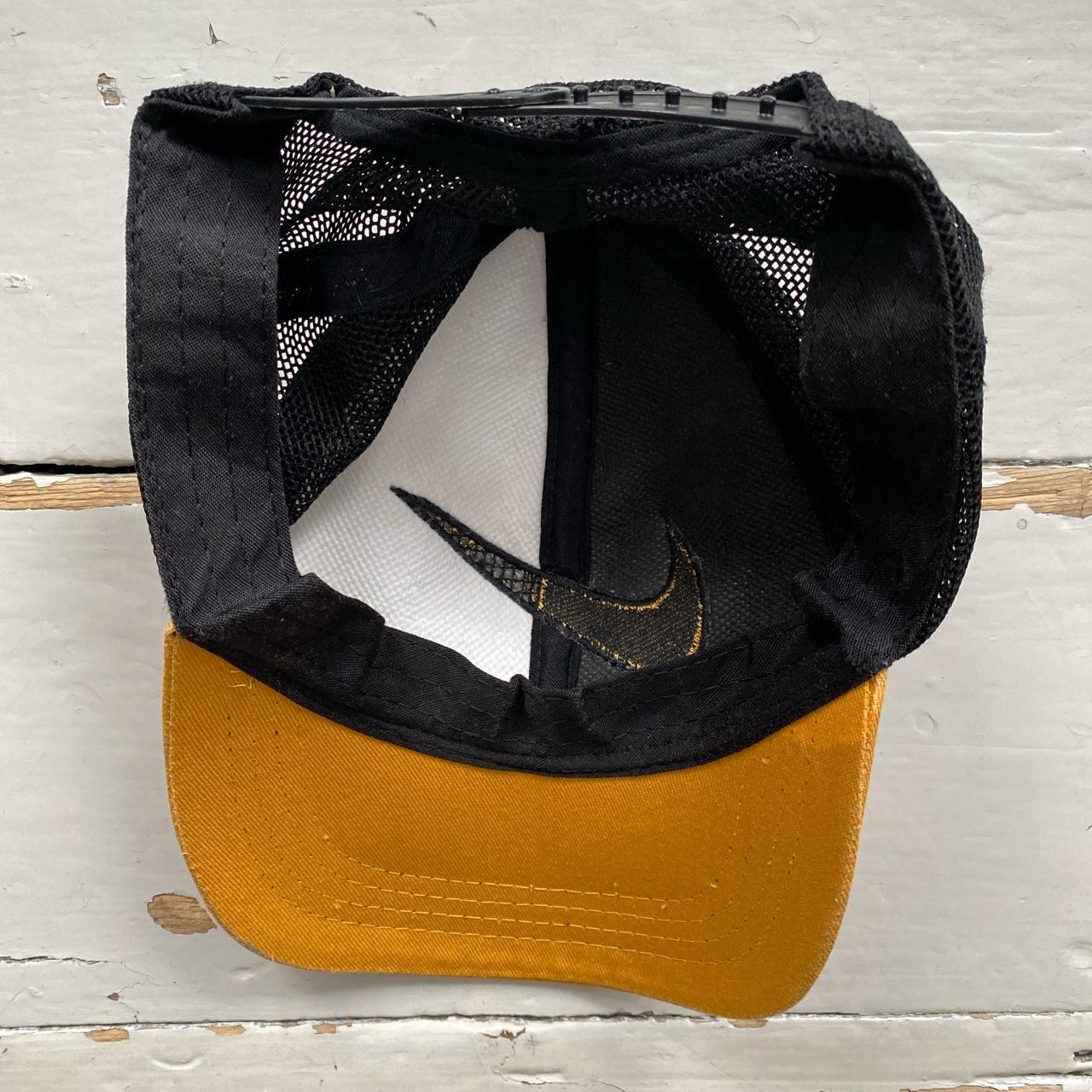 Nike Black and Yellow Vintage Trucker Cap