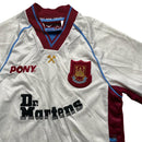 West Ham United Vintage Kids Pony Dr Martens White Football Jersey (LB)