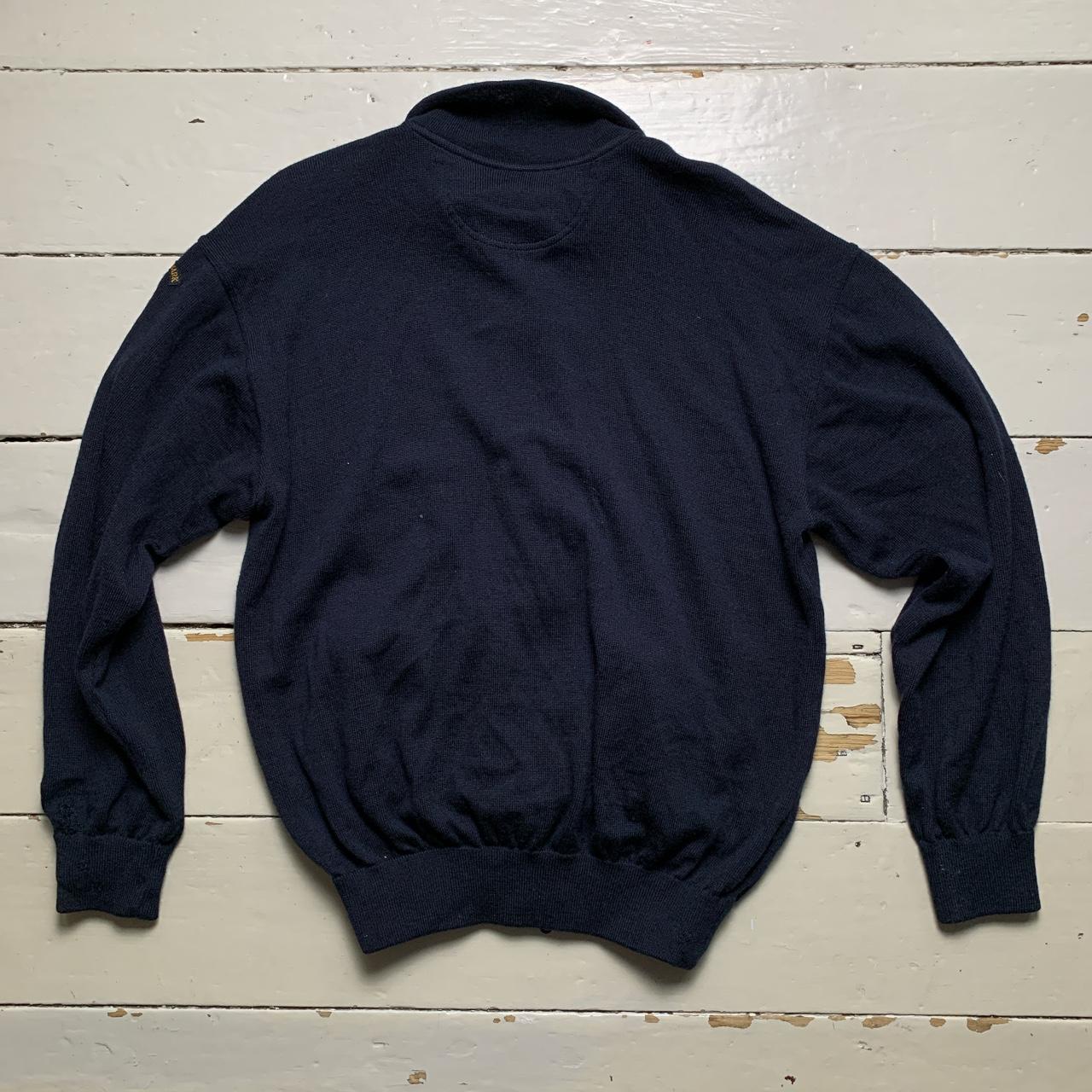 Paul and Shark Zip Jumper Navy