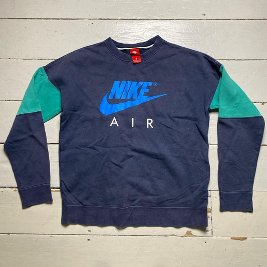 Nike Air Blue and Green Jumper