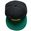 California Republic Black Rasta and Green Snapback Cap