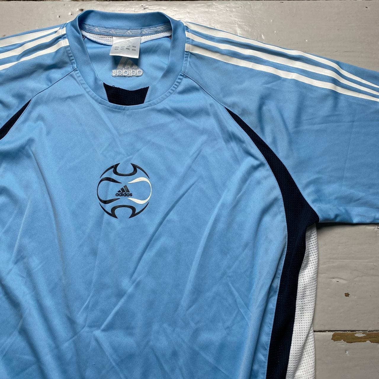 Adidas Argentina Messi Colours Light Blue and White Vintage Predator T Shirt