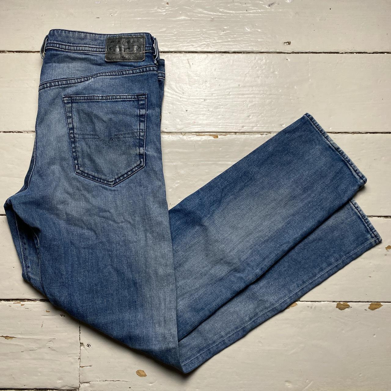 Diesel Buster Stonewashed Navy Jeans