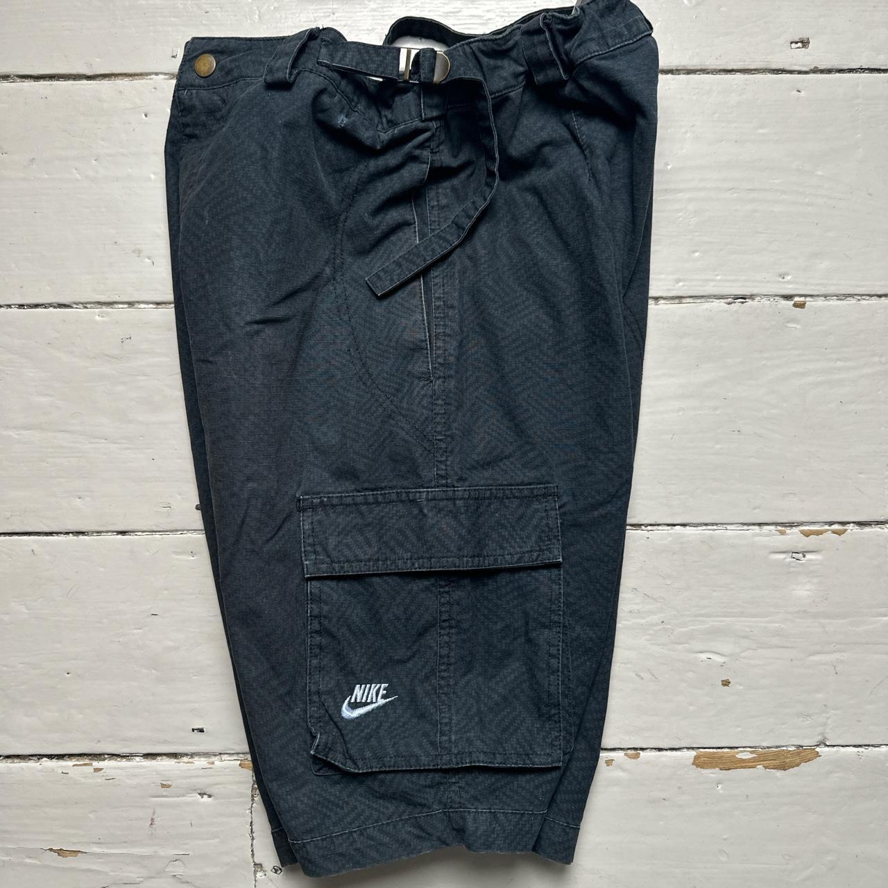 Nike Cargo Combat Shorts Black and White