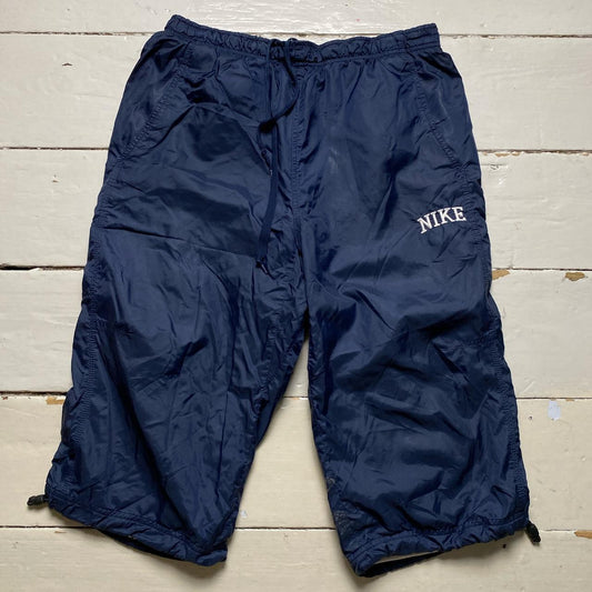 Nike Vintage Baggy Shell Navy and White Track Pant Shorts