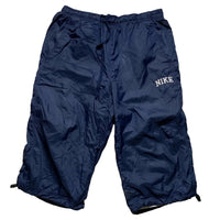 Nike Vintage Baggy Shell Navy and White Track Pant Shorts (M)