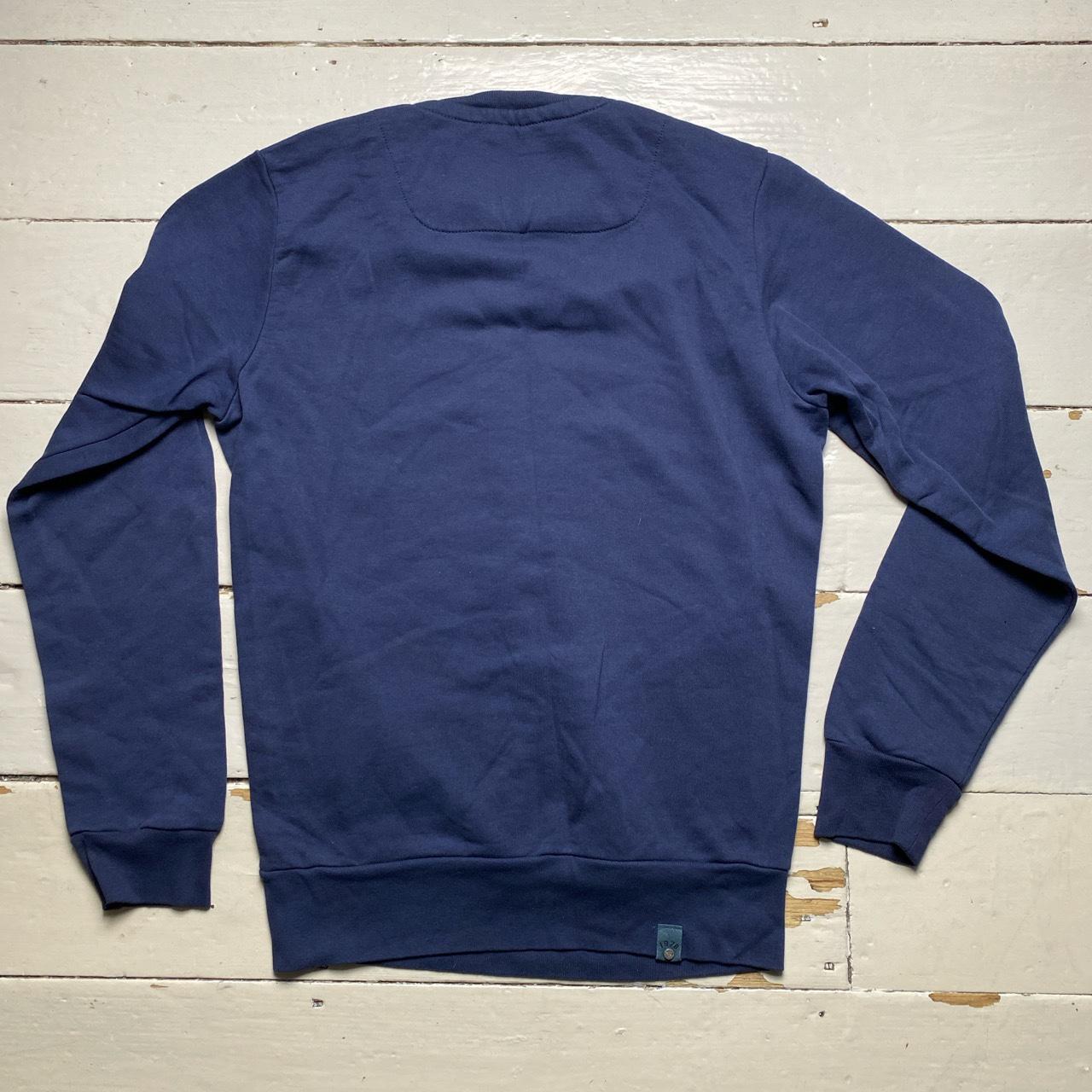 Diesel Navy and Silver Logo Jumper