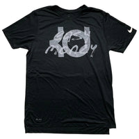 Nike KD Kevin Durang Easy Money T Shirt Black and White (L)