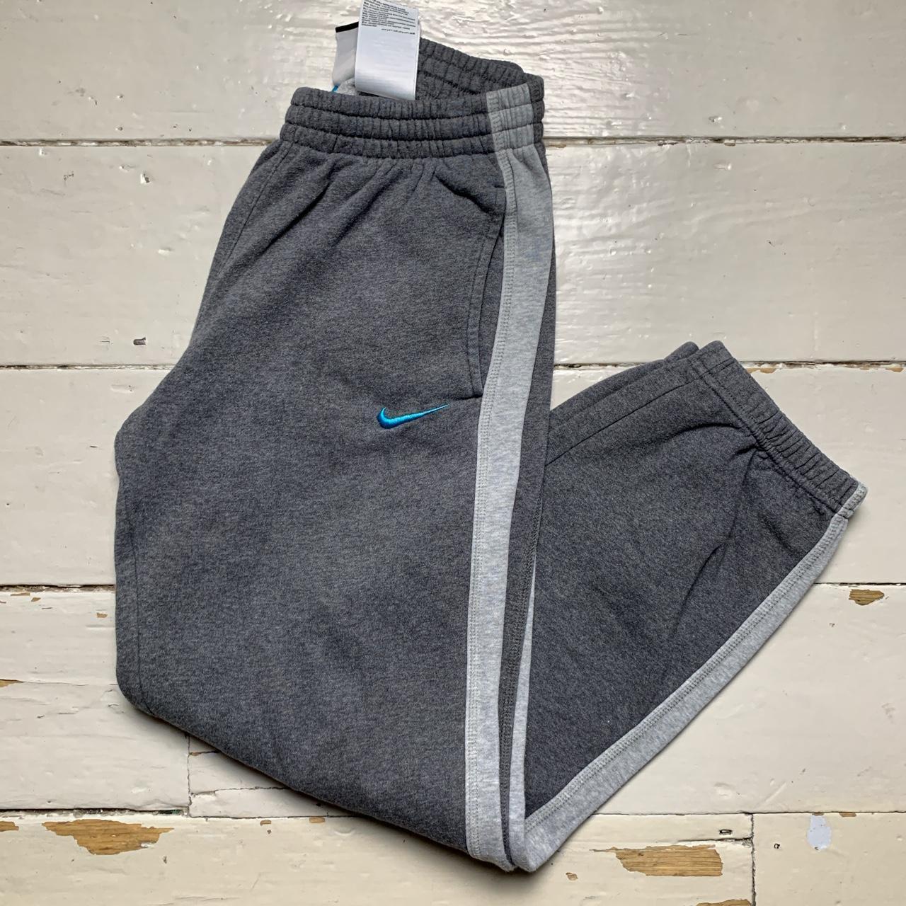 Nike Vintage Swoosh Grey and Blue Joggers