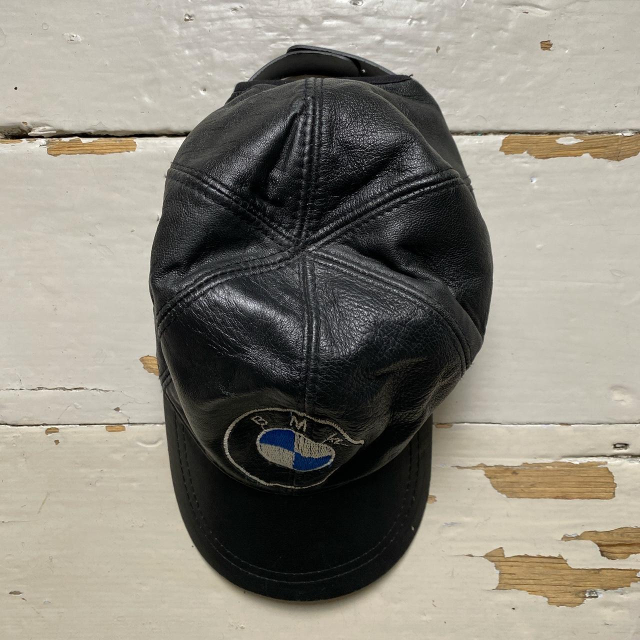 BMW Leather Cap Black