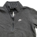 Nike Swoosh Grey and White Zip Jumper (XL)