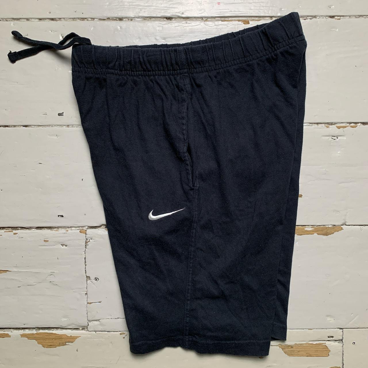 Nike Swoosh Jogger Shorts Black and White