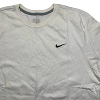 Nike Swoosh White and Black T Shirt (2XL)