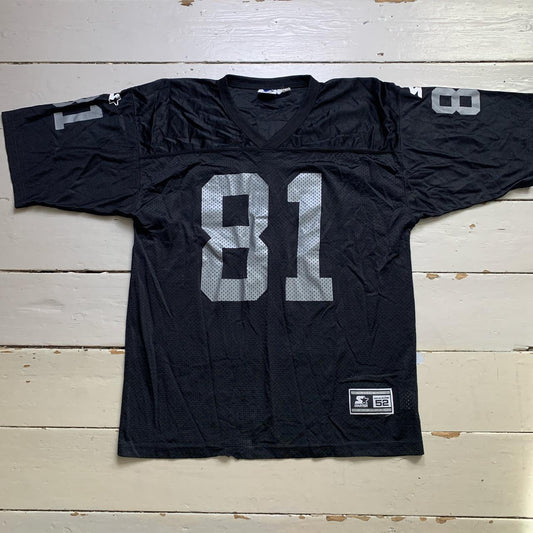 Starter Brown 81 NFL Jersey Black and Grey