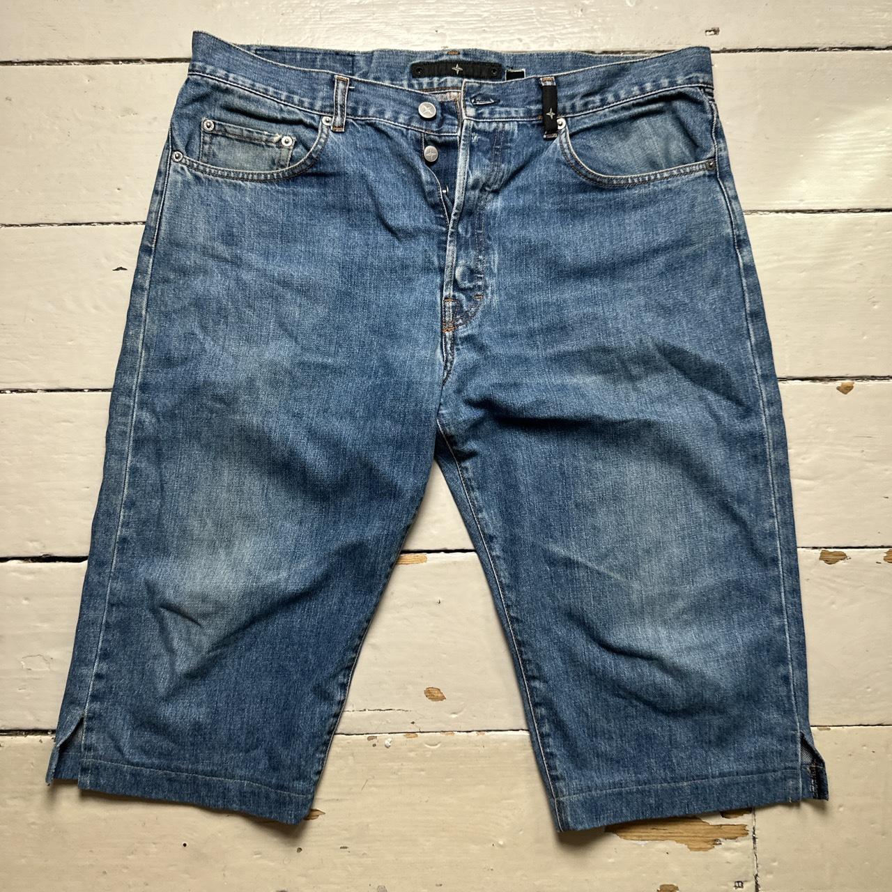 Stone Island Denims Vintage Jean Shorts Jorts Navy Blue
