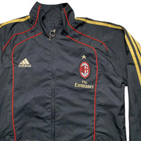 AC Milan Football Vintage Black Gold and Red Shell Tracksuit (L)