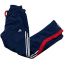 Adidas Navy White and Red Shell Baggy Trackpant Bottoms (M)