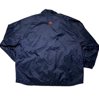 Nike Vintage 90’s Navy and Orange Swoosh Shell Tracksuit Half Zip Skidoo Jacket  (2XL)