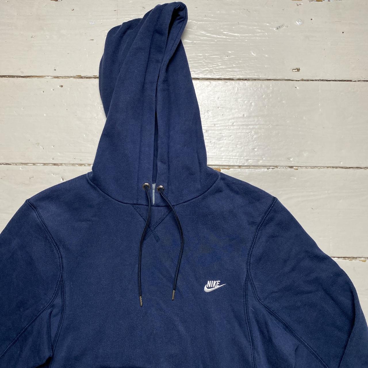 Nike Swoosh Vintage Navy and White Swoosh Hoodie