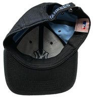 New York Yankees NY Strap Baseball Cap Blue and Black