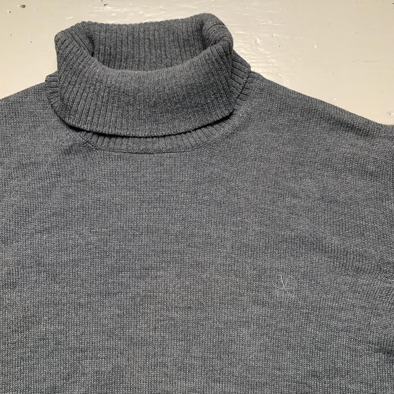 Valentino Jeans Vintage Grey Knitted Turtleneck Jumper