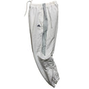 Adidas White and Navy Stripe Shell Track Pant Bottoms (S)