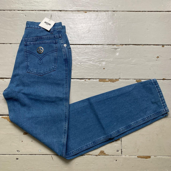 Moschino Vintage MW6 Womens Light Blue Jeans