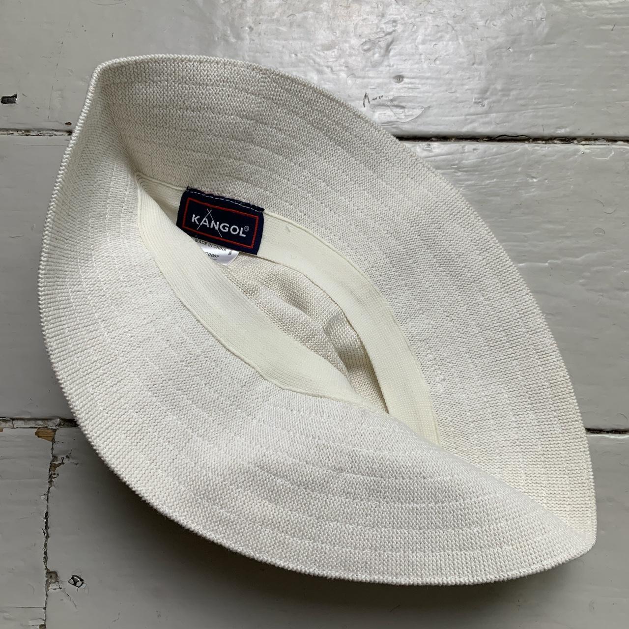 Kangol Cream White Vintage 90s Toweling Bucket Hat