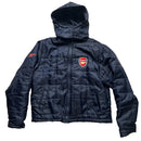 Arsenal Vintage Navy and Red Puffer Jacket (S)